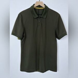 lululemon athletica Men's Olive Green Performance Polo